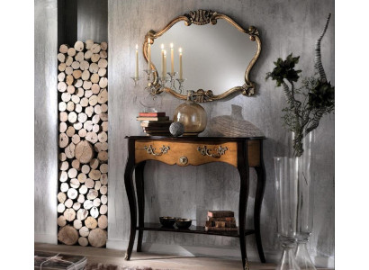 Konsole Tisch Möbel Barock Stil Spiegel Holz Italienisch Tische Gruppe 2tlg. Set