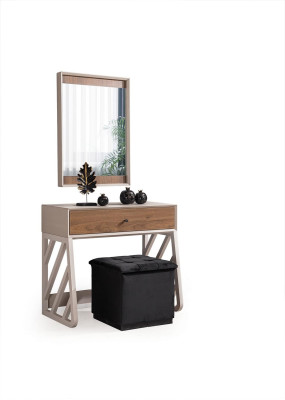 Luxuriöse Schlafzimmer Garnitur Schminktisch Kommode Spiegel 3tlg Set