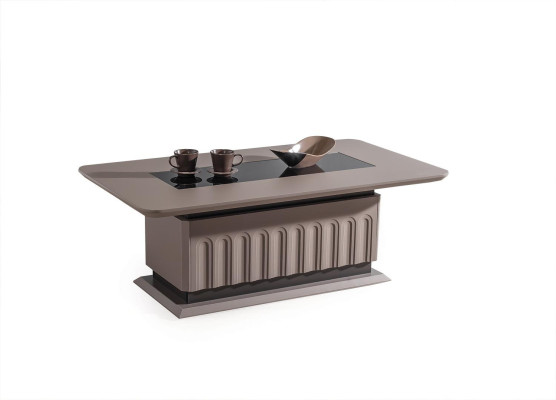 Brauner Couchtisch Wohnzimmer Tische Designer Holz Möbel Couchtische