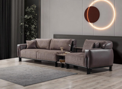 3-Sitzer Sofa Inklusiver Beistelltisch Komfortable Wohnzimmer Couch
