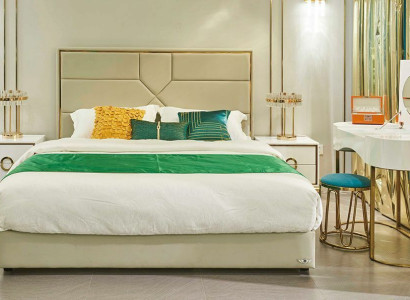 Zimmer Luxus Betten + 2 Nachttische Konsole 3 tlg. Bett Schlaf Set Garnitur
