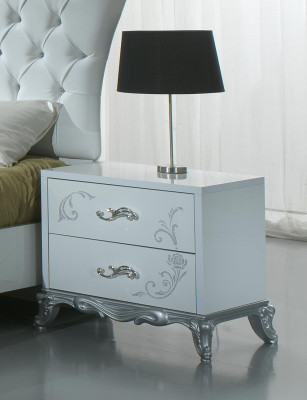 Klassisches Bett Doppelbett Bett 2x Nachttische Holz Design Betten Neu 3 tlg.Set