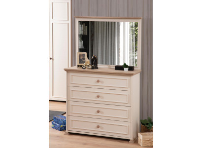 Kommode mit Spiegel Luxus Konsole Kommoden Schlafzimmer Kinderzimmer