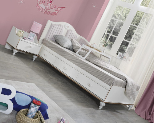 Luxus Betten Kinderbett Kinderzimmer Bett Kinderbett Möbel Holz Lila Neu