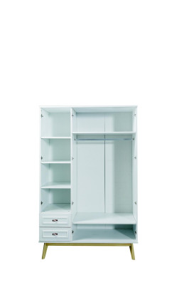 Komplett Kinderzimmer 6tlg. Kleiderschrank Bett Schreibtisch Kommode Wandregal