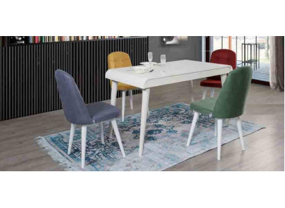 Esszimmer Essgruppe Möbel Set Sitz Esstisch Polster Garnitur 5tlg.