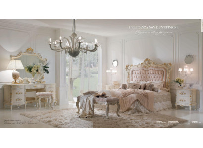 Luxus Schlafzimmer Doppelbett Nachttisch Garnitur Schminktisch 7tlg