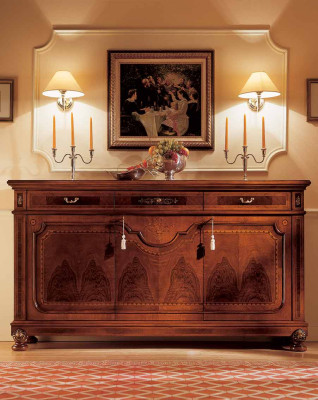 Luxus Anrichte Schränke Kommoden Wohnzimmer Holz Möbel