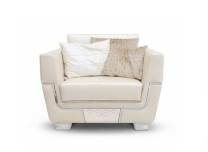 Beige Eleganz im Fokus Stoff-Sessel für ein stilvolles Wohnzimmer Ambiente