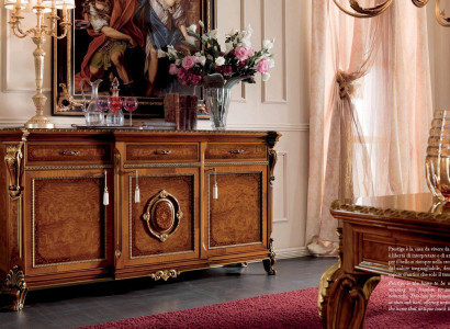 Anrichte Schränke Kommoden Holz Esszimmer Schrank Braun