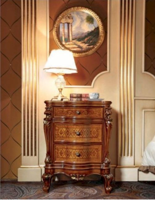 Nachttische Nachttisch Konsolen Beistell Tisch Schlafzimmer Holz Braun Luxus Neu