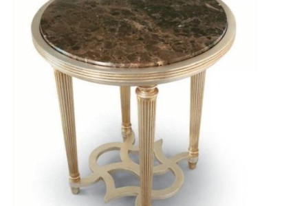 Beistelltisch Couchtisch Tisch Wohnzimmer Möbel Beige Holz Rund Tische	