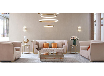 Beistelltisch Luxus Möbel Edelstahl Couchtisch Tische Konsolen Design Marmor Neu