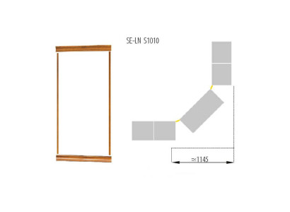 Klassische Kronenabschluss Satz für Bücherschrank Schrank System SE-LN-S1010