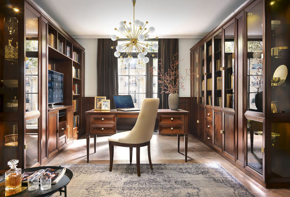 System Büro Möbel Vitrine Aktenschrank Regal Klassischer Holz Deko Schrank
