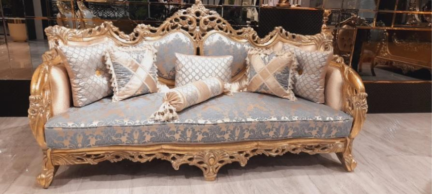 Luxus Möbel Sofagarnitur 2tlg. Klassische Möbel Sofa Couch Garnituren