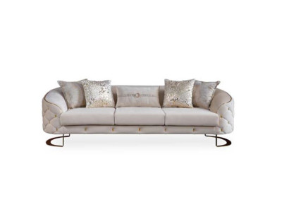 Ovale Couch Dreisitzer Couchen Möbel Sofa Einrichtung Wohnzimmer Sofas