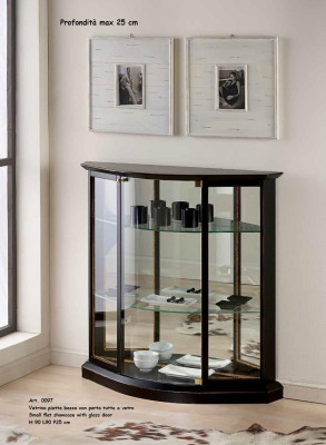 Vitrine Schwarz Glasschrank Design Klassische Schrank Luxus Holz Möbel Vitrinen