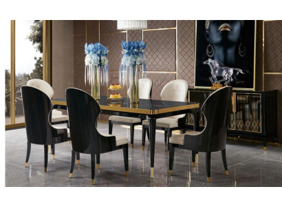 Design Ess Zimmer Stuhl Set Metall Tische Sessel 4x Stühle Tisch Garnitur 4tlg.