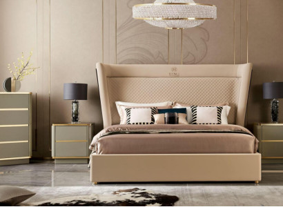 Schlafzimmer Hotel Betten Doppel Bett Design Holz Stoff Betten 180x200cm
