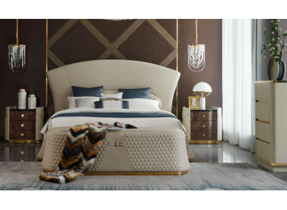 Bett Leder Schlafzimmer Möbel Luxury Moderne Betten 3tlg. Set Boxspring