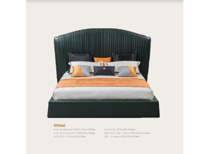 Bett Polster Design Luxus Doppel Betten Beige 180x200 Schlaf Zimmer Leder Hotel
