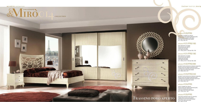 Schlafzimmer Bett Nachttisch Kleiderschrank Kommode Spiegel Gruppe Neu Set 6tlg.