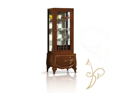 Vitrine Schaufenster Vitrinen Glas Schrank Antik Stil Modern Holz Design Möbel