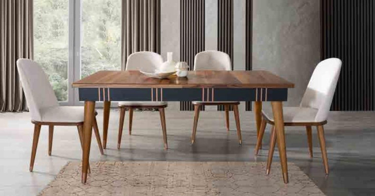 Tisch Esstisch Holz Tische Stil Möbel italienischer Luxus 160 x 90 Holztische