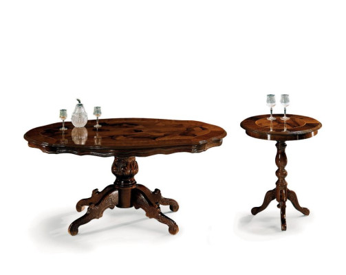 Klassischer Couchtisch Tisch Wohnzimmer Tische Barock Holz Couchtische Kaffee