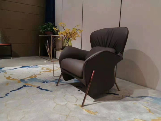 Sessel Club Lounge Designer Stuhl Polster Sofa 1 Sitzer Relax