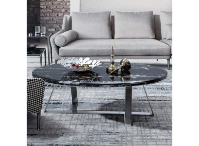 Couch Tisch Rund Tische Runde Sofa Neu Metall Glas Beistell Designer