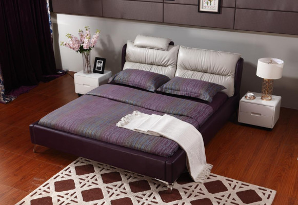 Modernes Luxus Design Bett XXL Betten Stil Dekor Hotel Doppel Leder 140 160