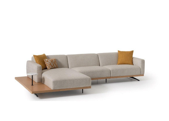 Ecksofa L-Form Sofa Sessel Couchtisch Beistelltisch Polster
