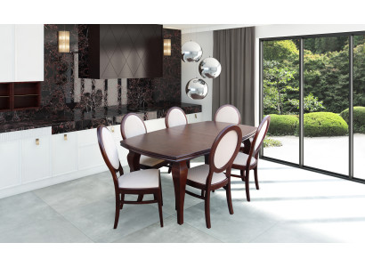 Esstisch 6 Stühle Sitzgarnitur Tisch Stuhl Set Esszimmer Garnituren