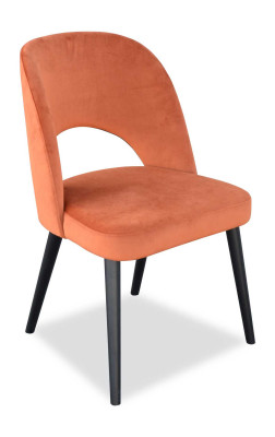 Luxus Design Polster Stuhl Esszimmerstuhl Sitz Lehn Esszimmer Holz Neu