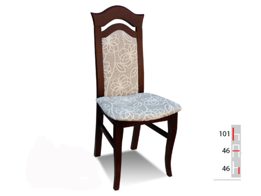 MASSIVHOLZ HOLZ DESIGNER ESSZIMMERSTUHL STOFF STUHL KLASSISCH DEKORATIVE