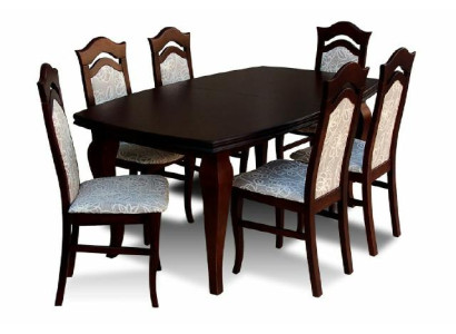 Esstisch + 6x Stühle Stuhl Esszimmer Set Essgruppe Gruppentisch Tisch Tische Z14