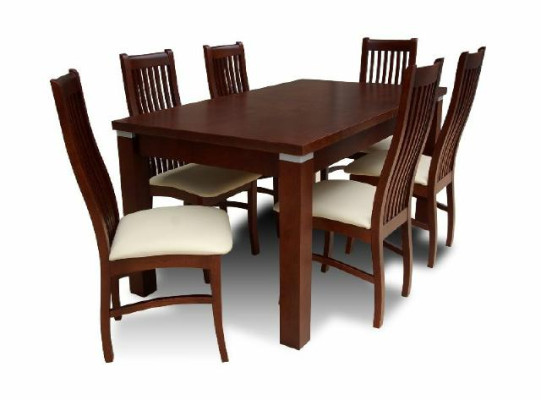 Esstisch + 6 Stühle für Esszimmer Set Essgruppe Klassischer Tisch Neu