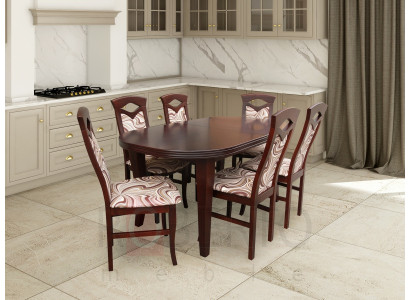 Esstisch Sitzgarnitur Tisch Stuhl Set Esszimmer Garnituren Design 6 Stühle
