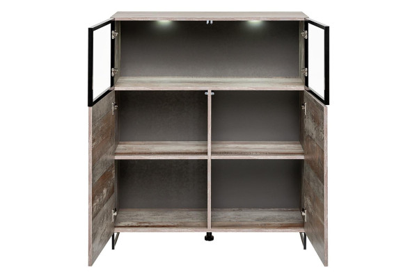 Vitrine Modern Stil Wohnzimmer Design Einrichtung Holz Schrank Neu Möbel