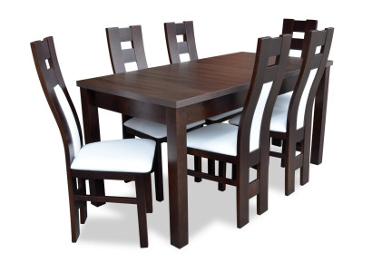Komplett Set Esstisch 6x Stühle Esszimmer Ess Gruppe Holz Tische 7tlg Echtholz