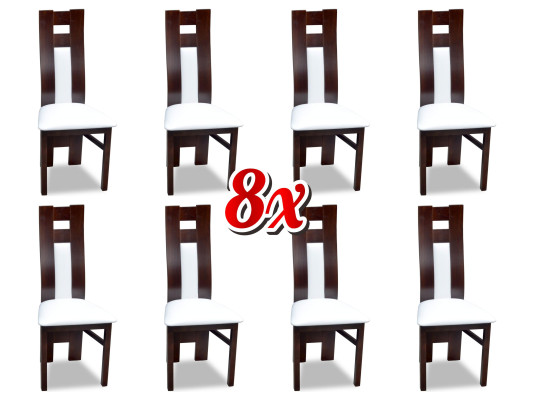 Garnitur Komplett 8x Designer Stuhl Set Esszimmer Lehn Polster Sitz Stühle Stoff