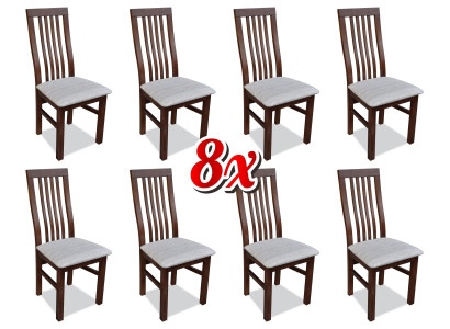 Esszimmer Stoff Möbel Sessel Set 8x Stuhl Design Lehnstuhl Polster Stühle Gastro