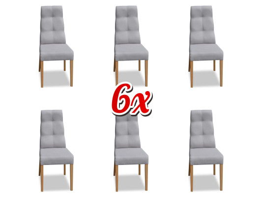 Esszimmer Stuhl Garnitur Sessel Polster Design 6x Stühle Gruppe Set Lehnstuhl