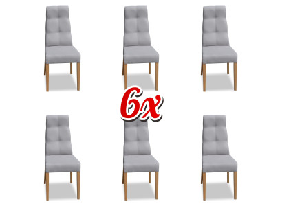 Esszimmer Stuhl Garnitur Sessel Polster Design 6x Stühle Gruppe Set Lehnstuhl