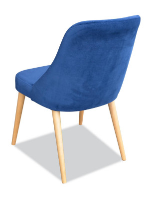 Elegant Modern Stuhl Holz Ess Zimmer Möbel Set 4x Stuhl Luxus Neu Blau Neu