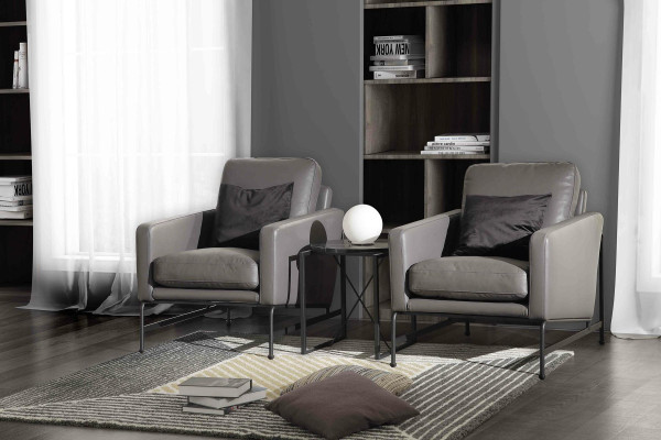 Luxus Designer Sitz Garnitur Sofa Couch Polster Set Leder 2+1+1 Couchen