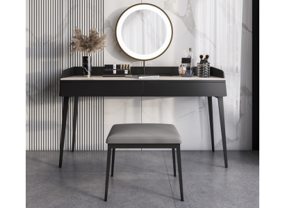 Moderner Schwarzer Schminktisch Holzkommode Designer Kosmetiktisch Neu