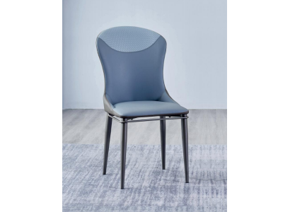 Blauer Esszimmerstuhl Ohne Arhmlehnen Holzstühle Designer Lederstühle